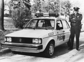 VW Golf (1981) - die amerikanische Polizei steht auch auf den Golf/Rabbit_ZGIPautopress , AR 1981-31
