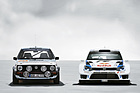 Image: VW Golf 2 GTI Group A (1986) compared to the Volkswagen Polo-R WRC 2012