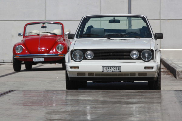 VW Golf Cabriolet 1800 (1988) - technisch war der Golf deutlich fortschrittlicher als der Käfer