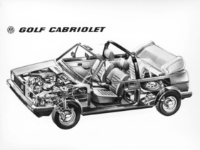 VW Golf Cabriolet (1979) - im Herzen ein Golf geblieben, nur halt einfach offen - die Fondsitzbank liess sich immer noch umklappen