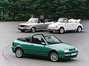 VW Golf Cabriolet (1993) - die zweite Generation auf Basis des Golf III zusammen mit den Vorgängern