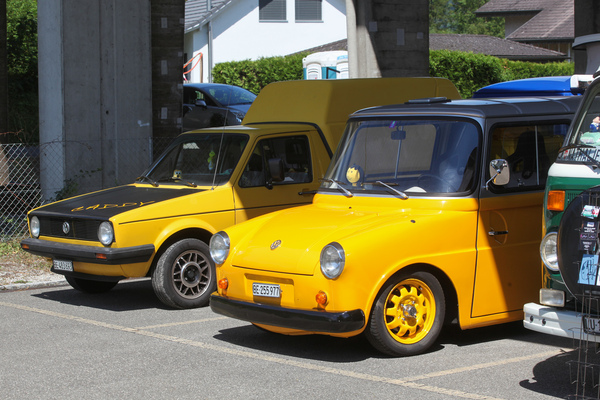VW Golf Caddy und VW Fridolin - Leicht-Nutzfahrzeuge von Volkswagen - AMAG Classic Day 2022