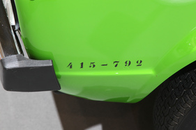 VW Golf Elektro (1976) - die Versuchsnummer ist gleich angegeben (Techno Classica 2017)