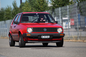 VW Golf GL - der Golf der zweiten Generation - am 2. TCS Youngtimer und Classictreffen in Pratteln im Jahr 2016