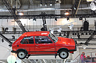 Image: VW Golf GTI (1981) - suspended from the ceiling at the Autostadt stand - Techno Classica 2015