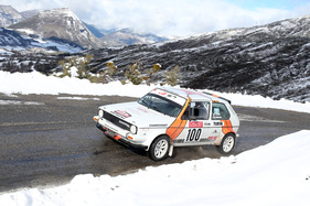 VW Golf GTI an der Rallye Monte Carlo Historique 2015
