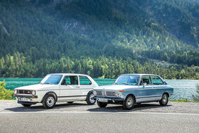 VW Golf GTI vs. BMW 1802 touring – Am wunderschönen Plansee in Österreich.