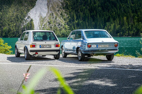 VW Golf GTI vs. BMW 1802 touring – Heckschau