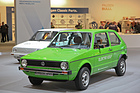 VW Golf I Elektro (1976) - statt Benzin- mit Elektromotor unter der vorderen Haube (Techno Classica 2017)