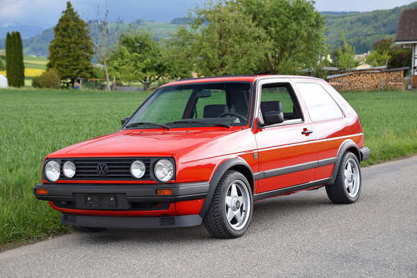 Bild: VW Golf II 1800 GTI (1989) - als Lot 75 an der Versteigerung der Oldtimer Galerie in Toffen am 28. März 2020