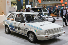 VW Golf II CityStromer (1984) - von diesem Modell wurde eine kleine Serie aufgelegt, ein Wagen mutierte zum Rennwagen (Techno Classica 2017)