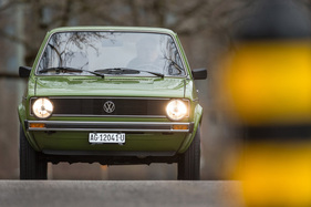 VW Golf LS (1976) - wirkt breiter als er mit knapp über 1,6 Metern ist VW Golf LS (1976) - wirkt breiter als er mit knapp über 1,6 Metern ist