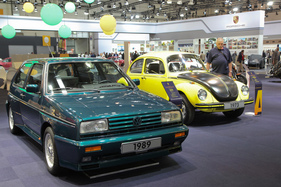 VW Golf Rallye (1989) - Vierradantrieb und dank G-Lader 160 PS, 5000 Exemplare wurden von 1989 bis 1991 gebaut, Neupreis DM 50'000 - Techno Classica Essen 2019 (1989)