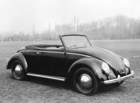 VW Hebmüller Cabriolet (1949) - das geöffnete Cabriolet
