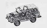 VW Iltis (1979) – Schnittbild des für die Bundeswehr entwickelten Allrad-Kübelwagens