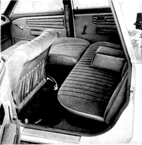 VW K 70 (1970) - Liegesitze und für die Grösse gute Platzverhältnisse