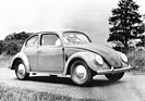 VW Käfer (1951) - seitliche Ventilationsklappen wurden im Januar 1951 eingeführt, verschwanden aber später wieder