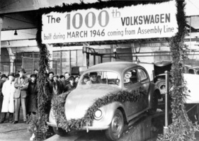 VW Käfer (1946) - Im März 1946 wurde in Wolfsburg der 1000. Käfer gebaut
