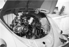 VW Käfer (1948) - der luftgekühlte Vierzylinder im Heck