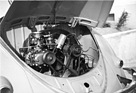 VW Käfer (1948) - der luftgekühlte Vierzylinder im Heck