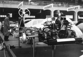 VW Käfer (1949) - Chassis, gezeigt am Genfer Autosalon 1949