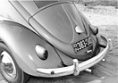 VW Käfer (1951) - Blick auf das Heck
