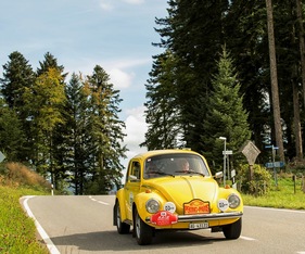 VW Käfer (1973) - am RAID Suisse-Paris (Brüssel) 2014