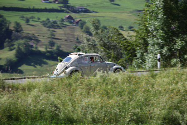 VW Käfer mit Zusatzkühlung für Motor und Besatzung - Oldtimer in Obwalden (O-iO) 2019