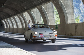 VW Karmann Ghia Cabrio (1971) - an der 16. OCC Jungfrau-Rallye 2021