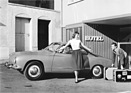 VW Karmann-Ghia Coupé (1959) - genug Platz für Koffer im Bug