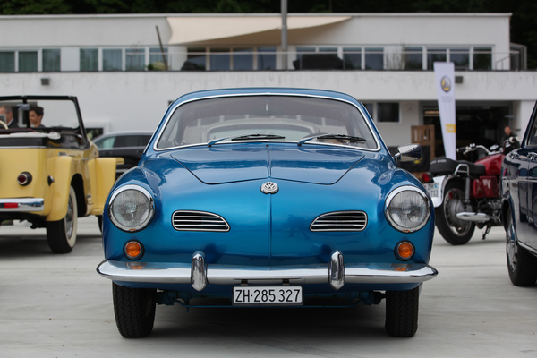 VW Karmann Ghia - ganz schön rund und auffällig (Dolder Classics Mai 2018)