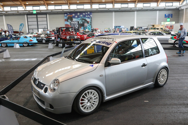 VW Lupo GTI Cup (2001) - drei Lupo GTI nebeneinander sieht man nicht alle Tage, stand auf dem Schild. Stimmt! - Klassikwelt Bodensee 2024