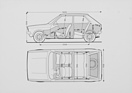 VW Polo (1975) – Abmessungen
