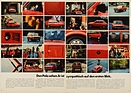 Image: VW Polo (1975) - Red dominated this double-page spread of the Polo brochure