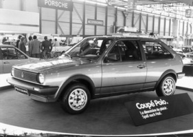 VW Polo Coupé (1983) - zusätzliche Karosserievariante als Alternative zum Steilheck-Polo - am Genfer Automobilsalon von 1983