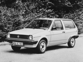 VW Polo Fox (1985) – Spar-Sondermodell mit Rädern in Karosseriefarbe (1985)
