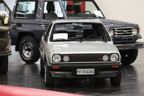 VW Polo GT (1986) - mit 75 PS Aus 1272 cm3, angeboten für EUR 8500 mit 72'000 km auf der Uhr - Retro Classics Bavaria 2019