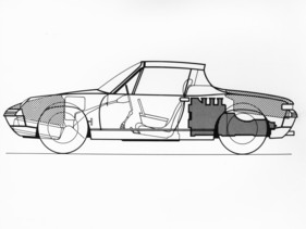 VW-Porsche 914 (1969) - Durchsichtszeichnung