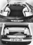VW-Porsche 914 (1972) - die beiden Kofferräume ergänzen sich zu 370 Liter Volumen - genug auch für viel Reisegepäck