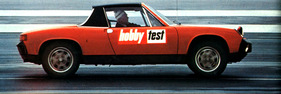 VW-Porsche 914 (1974) - beim Handling-Test VW-Porsche 914 (1974) - beim Handling-Test