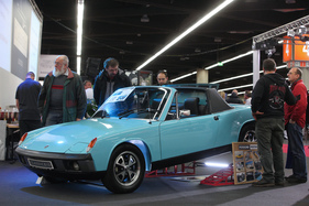 VW-Porsche 914 2 Liter (1973) - mit 88'400 Meilen - viel Interesse, aber nicht verkauft bei ClassicBid (Retro Classics Bavaria 2017 in Nürnberg)