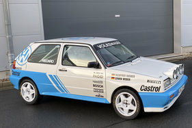 VW Rallye Golf G60 (1989). Mit diesem Fahrzeug wurde Erwin Weber 1991 Deutscher Rallye-Meister. (1989)