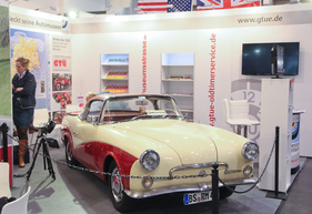 VW Rometsch Coupé "Lawrence" (1958) - damals 10'500 DM teuer, einen Porsche 356 gab es für 9000 DM - Einzelstück mit Alukarosserie (Techno Classica 2017)