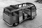 VW T1 Samba, offener 23-Fenster-Bus ab 1955
