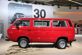 VW T3 Synchro (1985) - mit Vierradantrieb für jedes Gelände bereit, jetzt 30-jährig - Techno Classica 2015