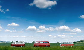 VW Transporter T1 (1960) - Alle drei Generationen beisammen