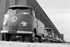 Image: VW Transporter Type 2 T1 (1956) - The first Transporters roll off the production line in Hanover on March 8, 1956