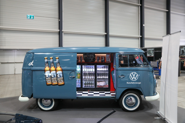 VW Transporter as a beer dispenser - Swiss Classic World Lucerne 2023