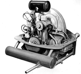 VW Typ 11 (1948) - der luftgekühlte Vierzylinder-Boxermotor