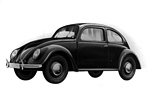 VW Typ 11 (1948) - gefälliges Karosseriekleid